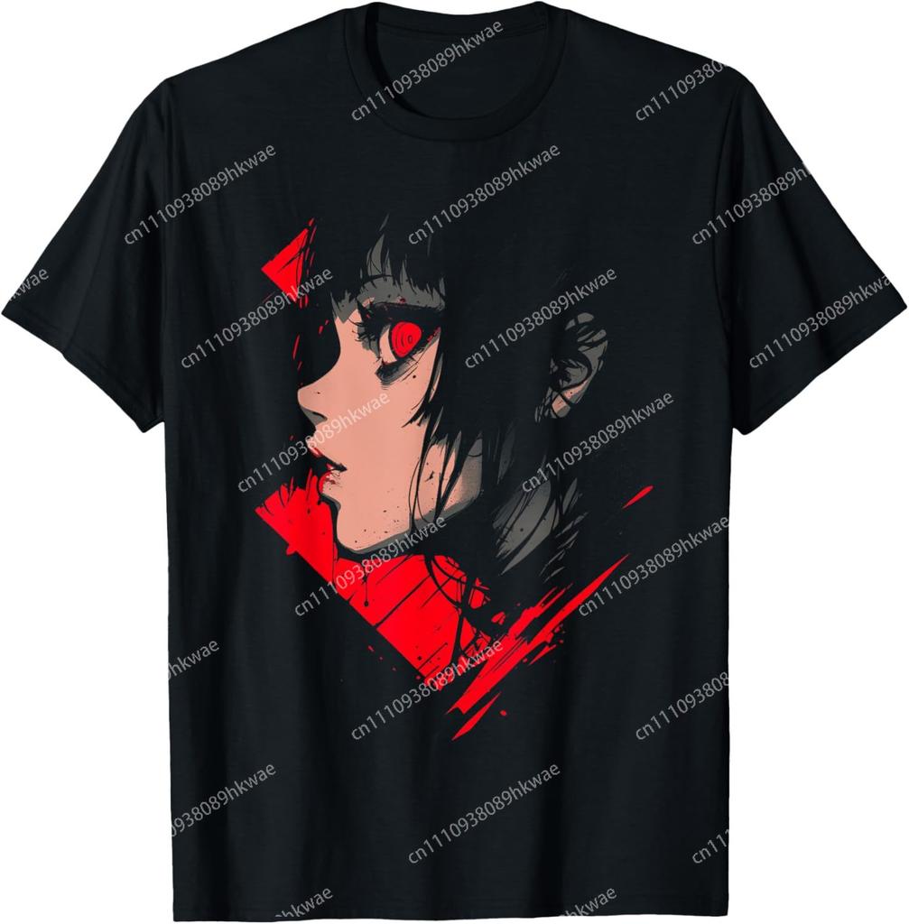 Horror Anime Unisexga Japan Japanese Creepy Kawaii Goth Fashion Casual Funny Tshirt S6xl Summer