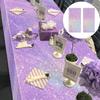 2Pcs Thickened Disposable Laser Tablecloth Iridescent Effect Birthday Tablecloth  Bachelorette Party