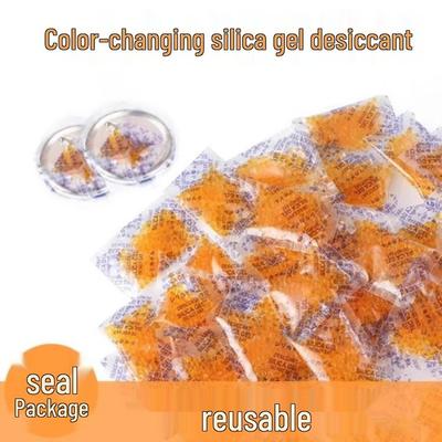 Baji Orange Silicone Moisture Absorber: Mold-Proof, Mildew-Resistant Dehumidifier for Books and Food