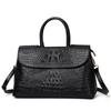 Nuova Borsa da Mano da Donna di Alta Gamma con Motivo Coccodrillo in Pelle di Mucca Versatile Borsa da Lavoro per il Pendolarismo