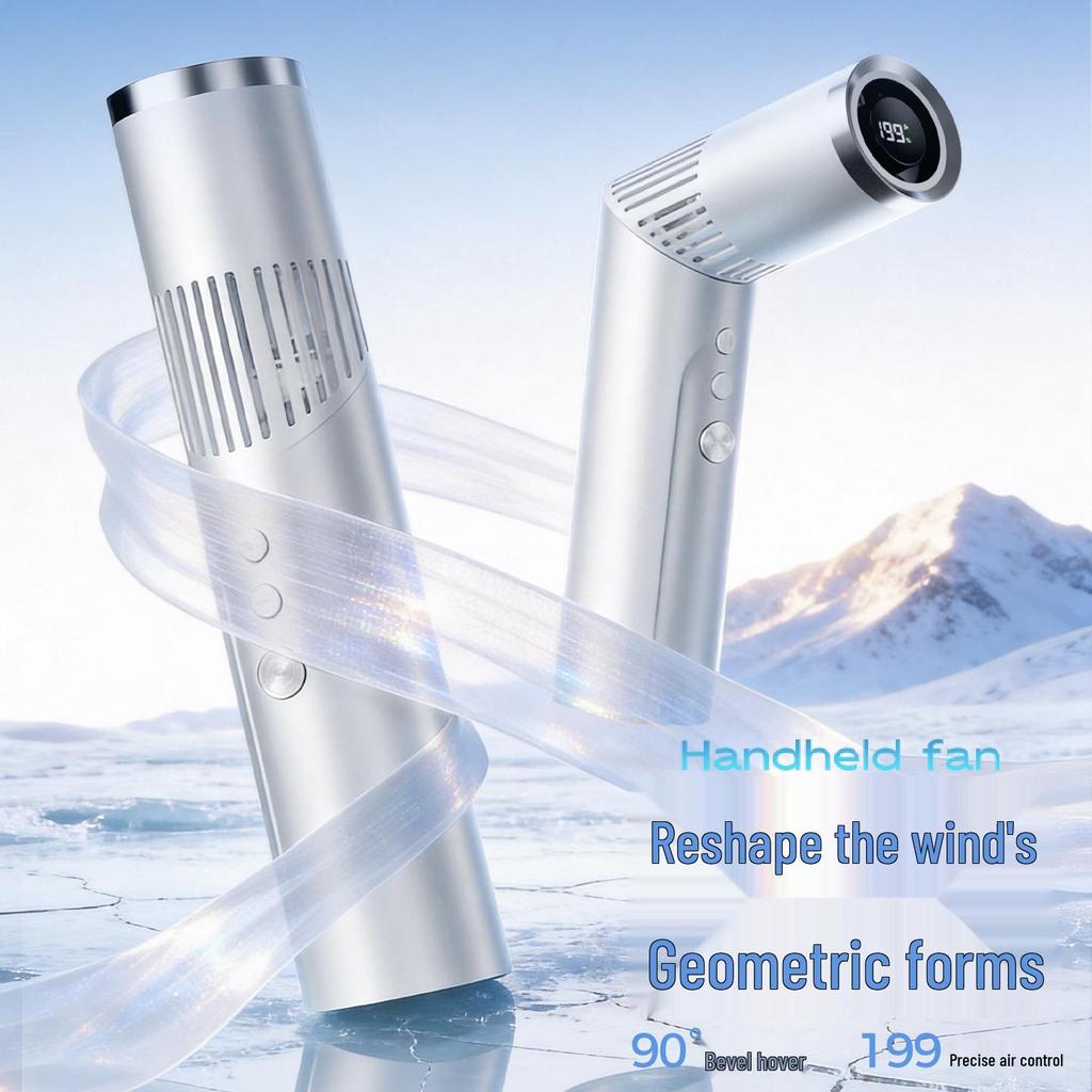 Portable Multi-Functional Mini Lipstick Fan with 199-Speed Turbo and Stepless Speed Control