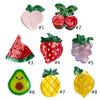 Mini Fruit Shape Side Bangs Hair Claw Shinning Hair Claw Girl Casual Hairpin