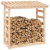 822437 vidaXL Firewood Rack 108x64.5x110 Cm Pine Wood