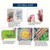 5D DIY Diamond Painting Storage Box Clear Organizer Plastic Case for Beads Jewelry Travel and Nail Art Accessories