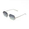 Multicolor Sun Glasses Vision Care Men UV400 Eyewear Trendy Frameless Sunglasses  Selfie