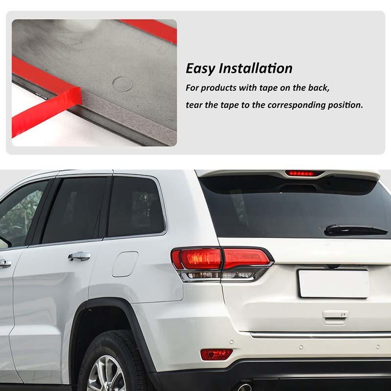Car Tail Light Cover Decorative Stickers For Jeep Grand Cherokee 2014-2020 Car Exterior Accessories, ABS Plastic