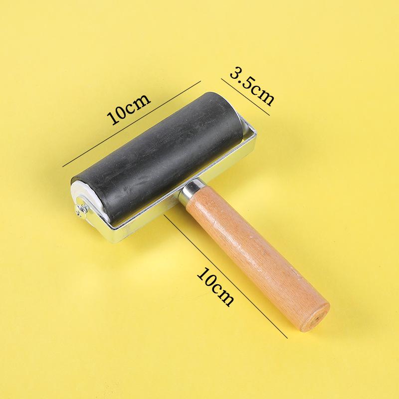 Wooden Handle Rubber Ink Roller for Water Transfer and DIY Printing