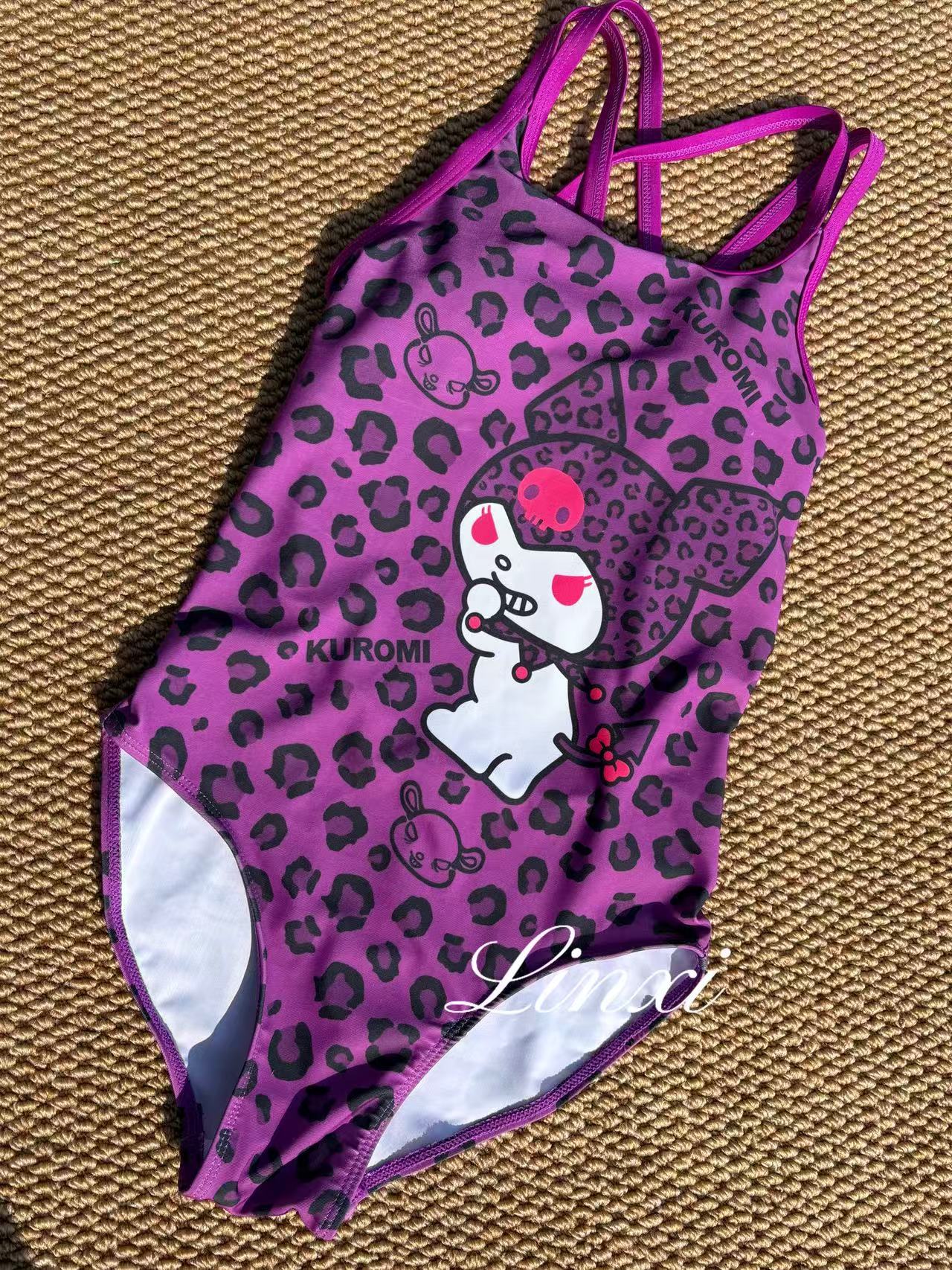 Pure desire swimsuit racing cute swimming pool one-piece Kulomie covering belly, thin and white, beautiful swimsuit M