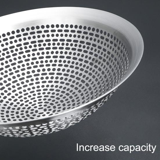 Colander Spoon Anti-scald Handle High Temperature Resistance 304 Stainless Steel Dishwasher Safe Strainer Scoop Kitchen Supply