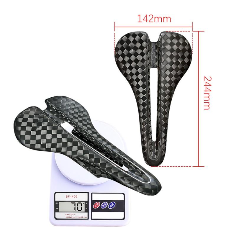 Ultra-Light Carbon Fiber Bicycle Saddle Road Mountain Folding Bikes 70g Universal Seat