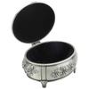 Jewelry Box Retro   Metal Oval Shaped Jewelry Storage Box   for   Necklace Ear S
