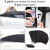 4pcs Car Window Sunshade Side Window Mesh Sun Visor Summer UV Protection Curtain