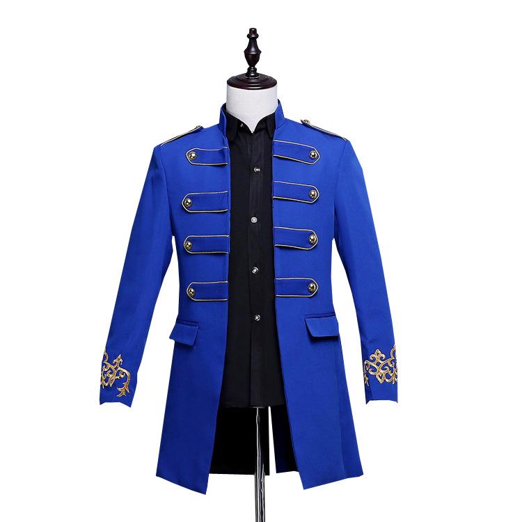 

Deng Chao Men s Mid-Length Performance Wedding Suit and Reception Attire M синий