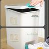 Durable Construction Garbage Can Large Capacity Wide Opening Bathroom Trashcans With Lid Foot Pedal Waste Basket