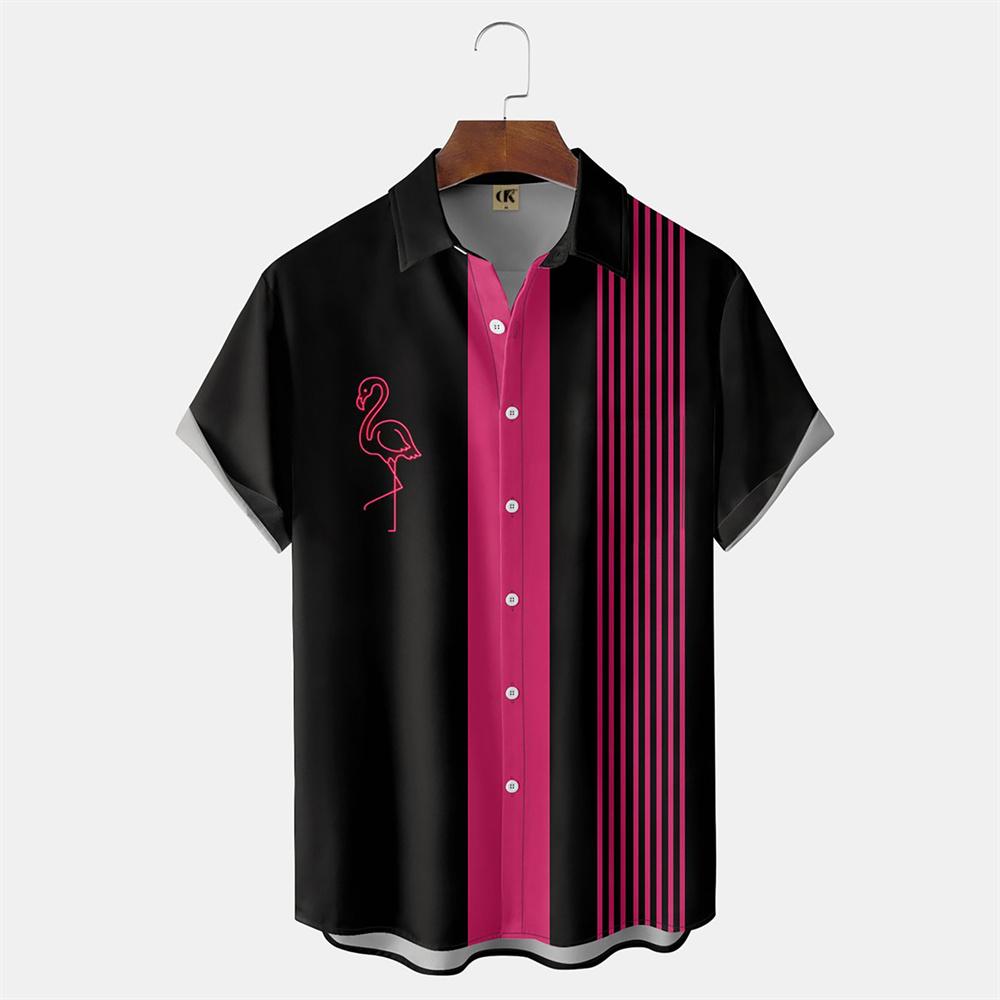 Camicia Hawaiana da Uomo 2026 Stampa Poker Moda Casual Collo a Revers Spiaggia Camicia Vintage