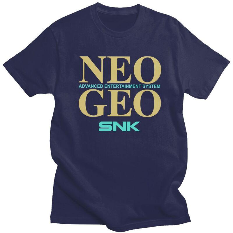 Vlastní pánská retro trička s arkádovou hrou Neo Geo Snk, trička s krátkým rukávem z bavlny, klasická trička, trička pro volný čas, volný střih