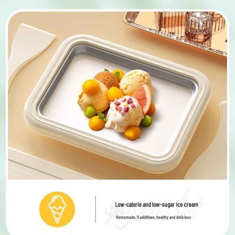 DIY Children's Fried Yogurt & Ice Cream Machine - Small Household 304 Ice Tray