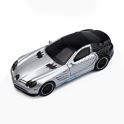 1/32 Benz SLR 722S Alloy Limited Edition Sports Car Model Diecast Metal Track Racing Car Vehicles Model Sound and Light Kids Toy Gift