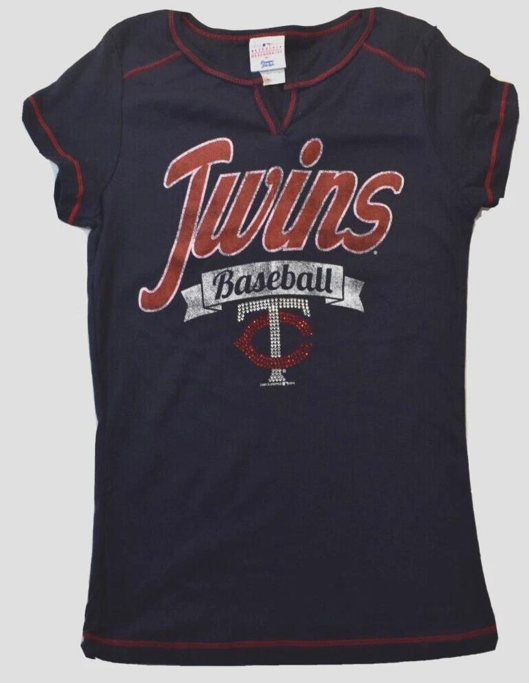 

Campus Lifestyle Женская футболка Minnesota Twins с блестками Новая с биркой Размер L S