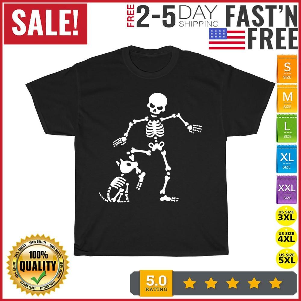 Dog like bones, bone skeleton Halloween Vintage T Shirt Men Women Fashion NEW