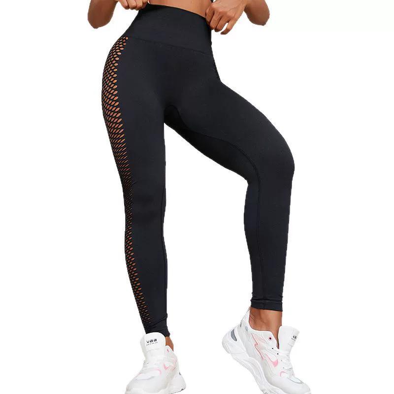 Pantaloni da Yoga Senza Cuciture a Vita Alta Asciugatura Rapida Solleva Glutei