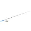 Portable Mini Pen Shape Fishing Rod Pole Pocket Retractable Fishing Rod with Reel WheelBlue