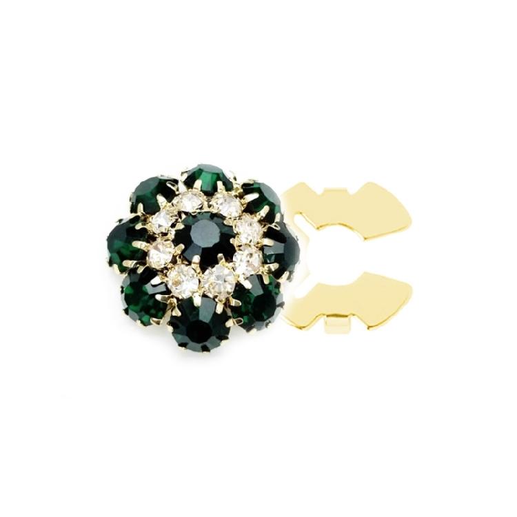 Rhinestones Button Cover Flower Button Cover Embellishment Button Decorative Button for Jewelry