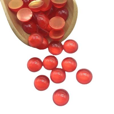 50 SZTUK 6mm/10mm Wysokiej Jakości Popularne Akcesoria Jubilerskie DIY Ręcznie Robione Materiał Kolorowe Półkole Żywica Kocie Oko Luźne Koraliki Delikatna Biżuteria