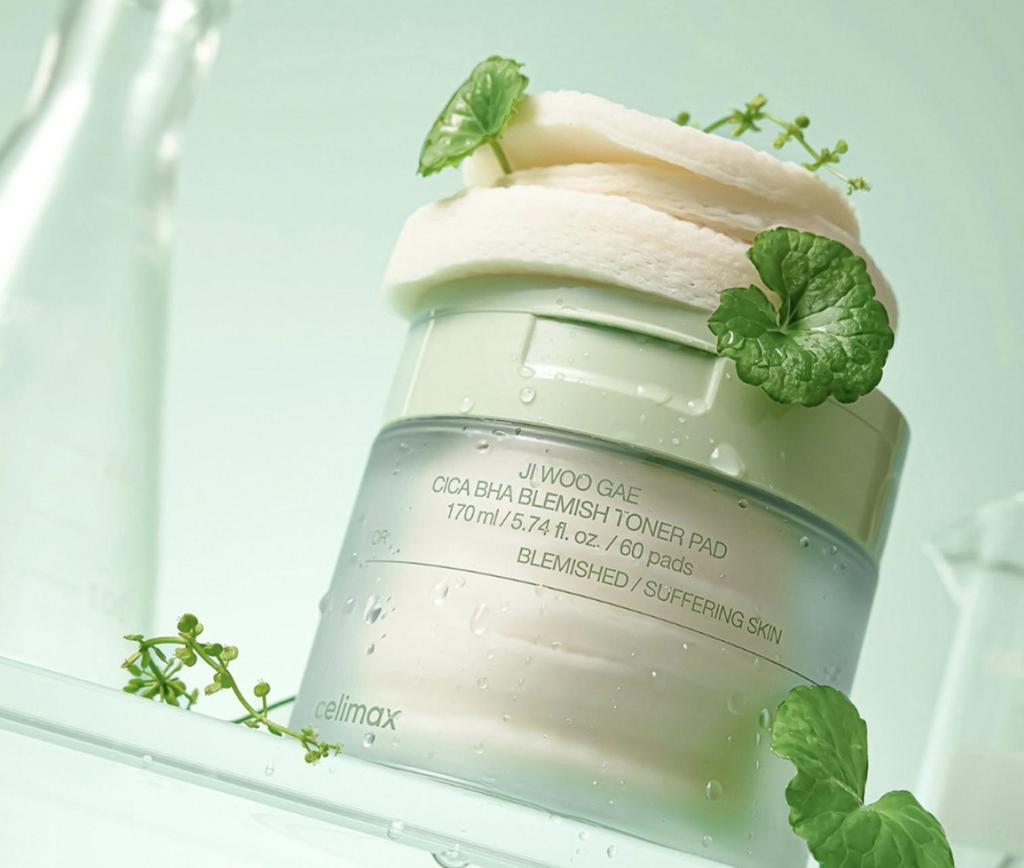 Celimax Ji Woo Gae Cica BHA Toner Pad Exfoliating Smoothing 170ml (60 pads)