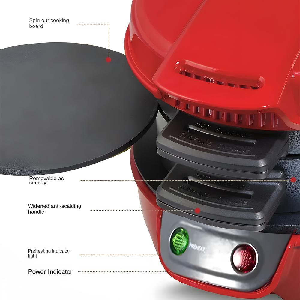 Breakfast Sandwich Maker with Egg Cooker Ring Easy Clean Non Stick Burger Sandwich Omelette Toaster