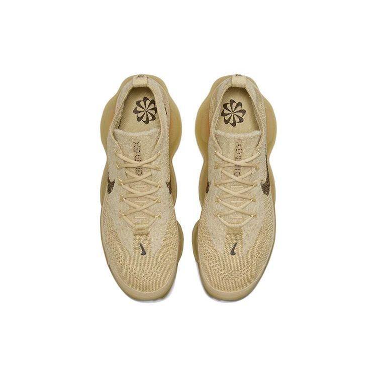 Nike  Air Max Scorpion Flyknit Sesame Women Sneakers Brown Coconut-Milk Wheat-Gold DJ4702-200