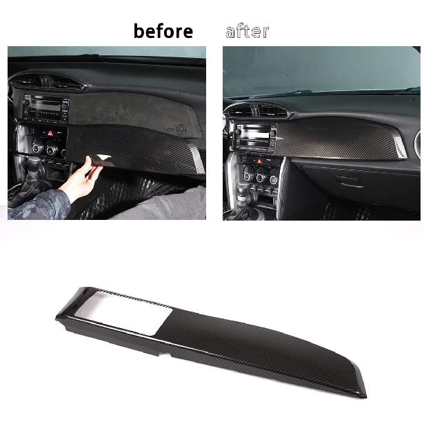 Center Console Navigation Panel Compatible with Toyot@ 86/Subaru BRZ/Scion FR-S 2012-2020 Center Console Dash Cover Navigation Frame Cover Decorative