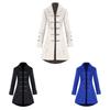 Women Jacquard Retro Gothic Steampunk Long Tailcoat Coat Jacket Cosplay Uniform