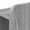 Headboard Cabinet with Storage Grey Sonoma Wood Material