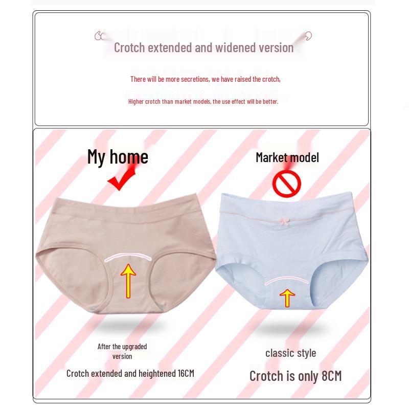 Plus Size Women's Cotton Mid-Rise Hip-Lifting Breathable Triangle Panties