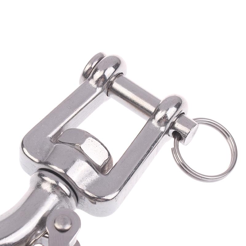 304 Stainless Steel Trigger Clevis Swivel-Eye Lifting Snap Tone Hook Wire Rope Lifting Hook With 150/ 350/650Kg Loading Capacity