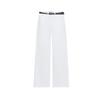 Summer New Women clothes Minimalist Style Five Pocket Decoration White Cotton High Waist Straight Jeans 1889151