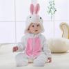 Piżama Onesie Przebranie Śpiochy Biały Króliczek Niemowlę 110: 90-95 Cm