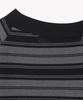 MILLO WOMEN One-Shoulder Striped T-Shirt [Charcoal Gray]