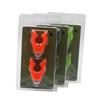 Soporte para caña de pescar de carpa, 2 uds., M3/8 (SI YO) Cabezal de soporte de caña de goma, hilo de aleación de aluminio, tres colores para aparejos terminales de pesca de carpa