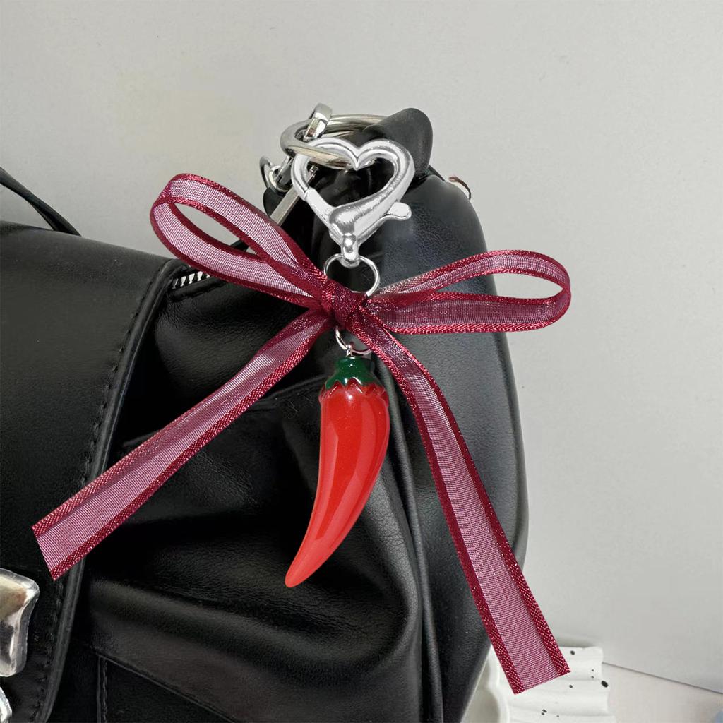 Pearl Bows Bag Charm Pendant Aesthetic Purse Charms Aesthetic Keychains Keyring for Women Backpack Purse Handbag Decors