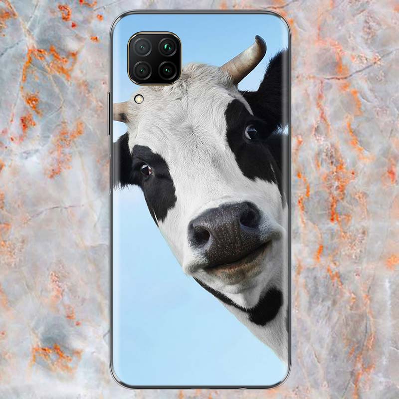 

Милое животное корова для Huawei Mate 40 30 20 20X 10 RS P Smart 2021 2020 ZS Pro Plus Lite 2019 чехол для телефона Mate 20 lite