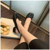 New Brand Design Fashion 3CM Tabi Sandals  Split Heel Ballet  Summer High Heel Single Shoes Bow Mary Jane Shoes