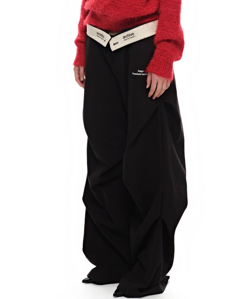 AEGO FREEDOM LAB Nip Arch Two-Way Pants_Black