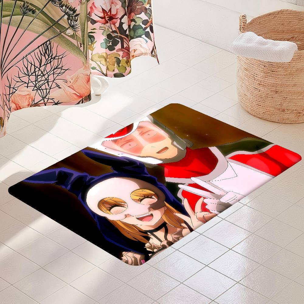 K-Koi W-Wa Sekai Seifuku No Ato Felpudo Rectangular Antideslizante para Hogar Suave Alfombrilla de Baño Puerta Delantera Interior Exterior Alfombrilla Decorativa para Hotel