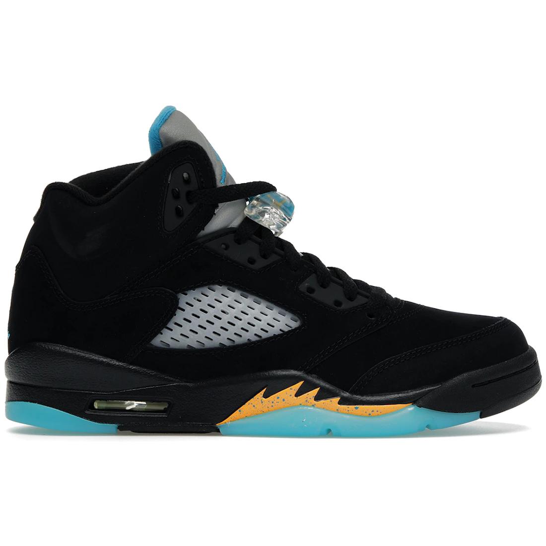 

Новые Jordan Air Jordan 5 Aqua Кожаные Удобные Повседневные Высокие Детские Баскетбольные Кроссовки GS 440888-047