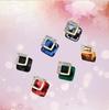S925 Silver Needle Korean Fashion Square Crystal Earrings for Women