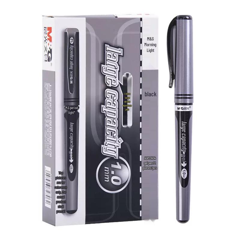 Morning MG Black 1.0mm Thick Tip Neutral Pen for Calligraphy & Signature Writing