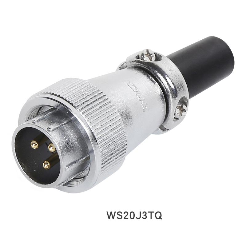 ZHQCN WS20 TQ+Z Waterproof Industry Socket Plug M20 Soldering Wire to Board Panel Mount Electronics Connector 2 3 4 5 7 9 12 Pin
