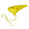 12 Hole Pottery Flute ABS Plastic Ocarina Musical Instrument with Carrying Bag Accessories for Music Lover and Beginner